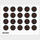 Sticker Rond Oregon State Beavers | Tête de castor (Feuille)
