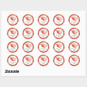 Sticker Rond Oregon State Beavers | Tête de castor (Feuille)