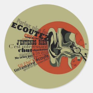 Sticker Rond Oreille