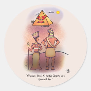 Sticker Rond Oreiller à lancer sphinx