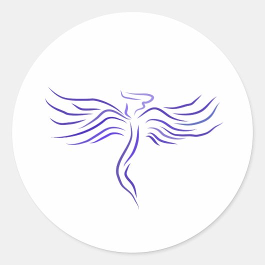 Sticker Rond oreiller ange gardien (Devant)