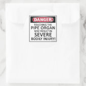 Sticker Rond Organe de tuyauterie en danger (Sac)