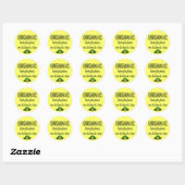 Sticker Rond Organic Saving the Planet Kitchen Dire (Feuille)