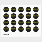 Sticker Rond organique (Feuille)