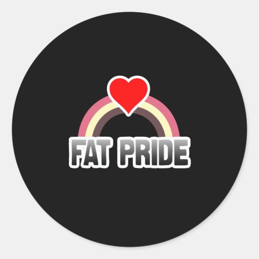 Sticker Rond Orgueil des gros (Devant)