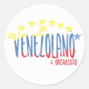 Sticker Rond Orgullo Venezolano