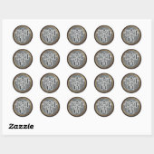Sticker Rond orias (Feuille)