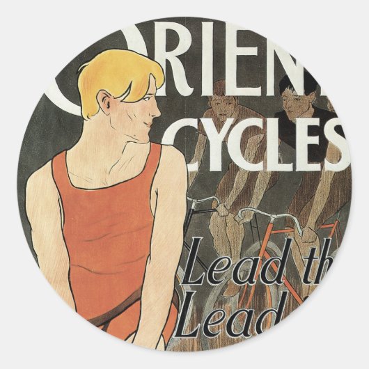 Sticker Rond Orienter les cycles (Devant)