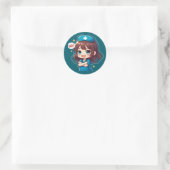 Sticker Rond Original Chibi Nurse - Sassy Nursing Life (Sac)