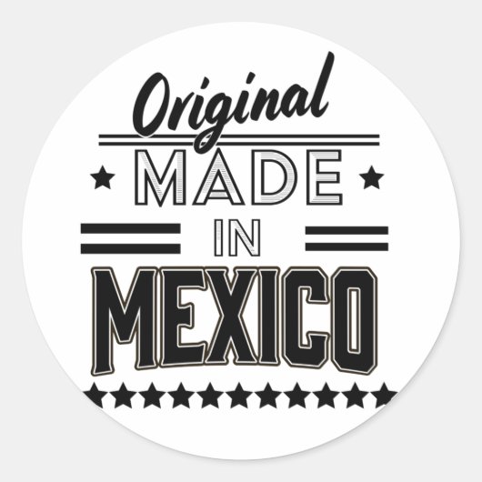 Sticker Rond Original fabriqué au Mexique (Devant)
