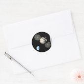 Sticker Rond Orion de la NASA en orbite lunaire (Enveloppe)