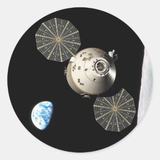 Sticker Rond Orion de la NASA en orbite lunaire
