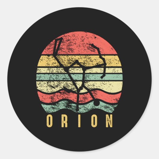 Sticker Rond Orion Star Constellation Orion Starseed (Devant)