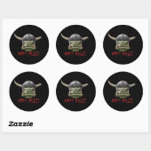 Sticker Rond Orks Rule ! (Feuille)