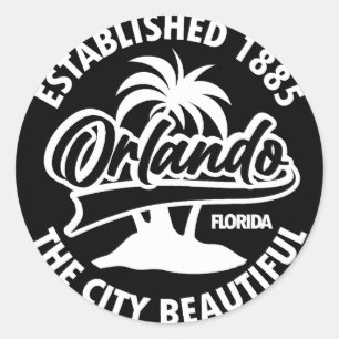 Sticker Rond Orlando, Floride