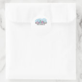 Sticker Rond Orlando Skyline (Sac)