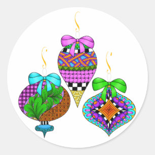 Sticker Rond Ornament Twist