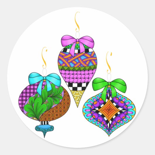 Sticker Rond Ornament Twist (Devant)