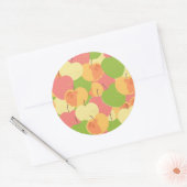 Sticker Rond Ornament with Apples (Enveloppe)