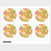 Sticker Rond Ornament with Apples (Feuille)