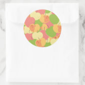 Sticker Rond Ornament with Apples (Sac)