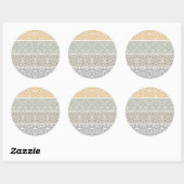 Sticker Rond Ornamental (Feuille)