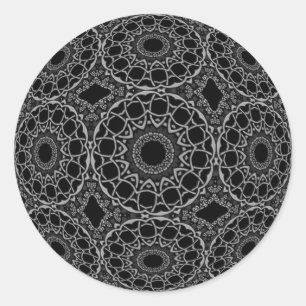 Sticker Rond Ornat de perfection de l'eau