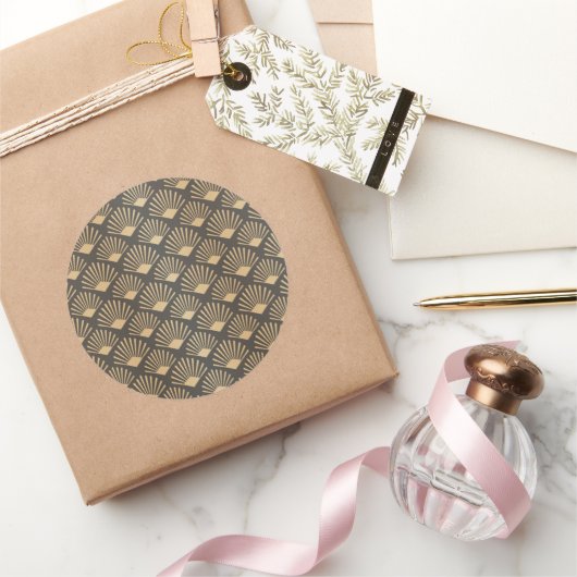 Sticker Rond Ornements de luxe 24 (Cadeaux)