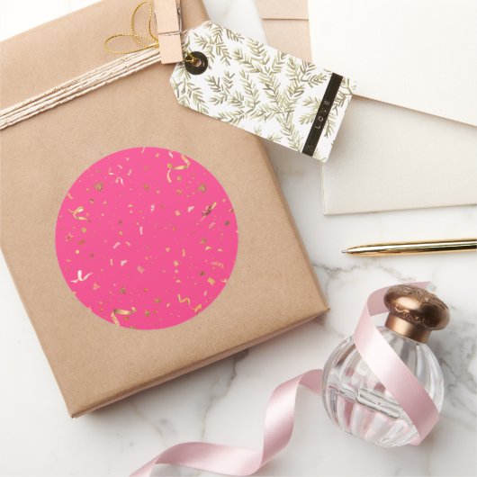 Sticker Rond Ornements festifs 4 (Cadeaux)