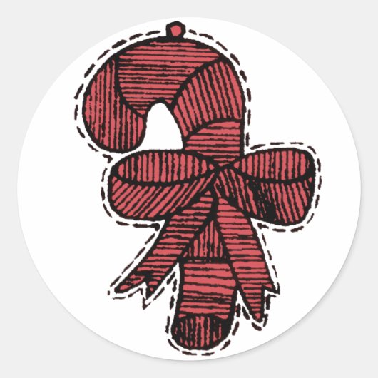 Sticker Rond Ornements vintages (Devant)