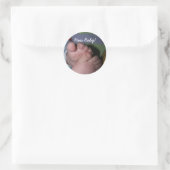 Sticker Rond orteils, Nouveau bébé ! (Sac)