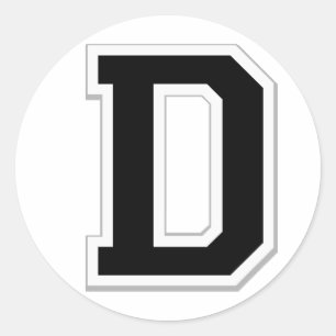 Sticker Rond Orthographiez-le la lettre initiale D dans les
