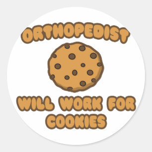 Sticker Rond Orthopédiste .. Fonctionnera pour les cookies