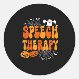 Sticker Rond Orthophonie Thérapie de la parole Pathologie du la