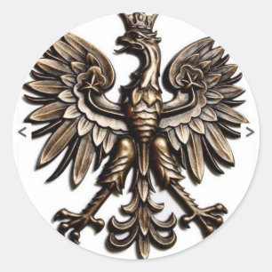 Sticker Rond Orzelek de Polski