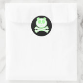 Sticker Rond Os croisé Panda - Vert (Sac)