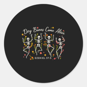 Sticker Rond Os fun Dry Bones reviennent à la vie Ézéchiel 37_5
