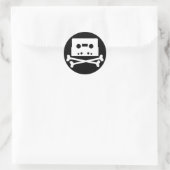 Sticker Rond os-n-bandes (Sac)