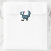 Sticker Rond Oscar Chinchilla Chat Oiseau Dragon hybride (Sac)