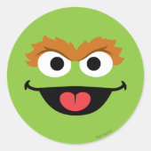 Sticker Rond Oscar Face Art (Devant)