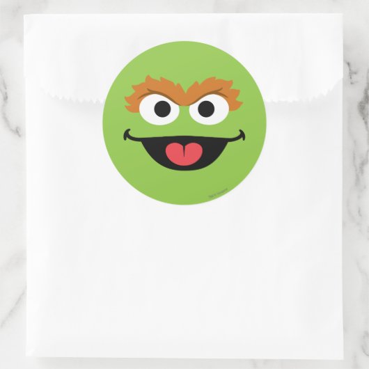 Sticker Rond Oscar Face Art (Sac)