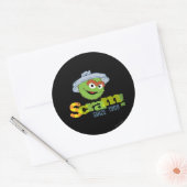 Sticker Rond Oscar le Grouch 1969 (Enveloppe)