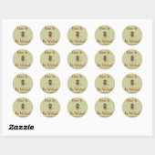 Sticker Rond Oser être méchant (Feuille)