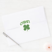 Sticker Rond O'Shit Shamrock irlandais (Enveloppe)