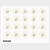 Sticker Rond Ostrich tirant sur (Feuille)
