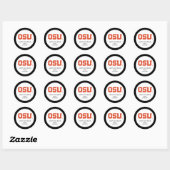 STICKER ROND OSU (Feuille)