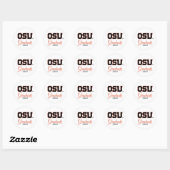 STICKER ROND OSU (Feuille)