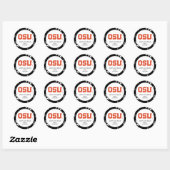 STICKER ROND OSU (Feuille)
