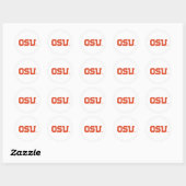 STICKER ROND OSU (Feuille)