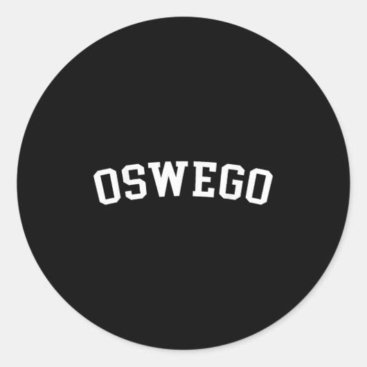 Sticker Rond Oswego (Devant)